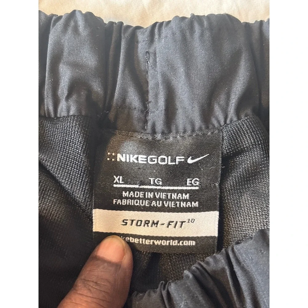 Nike Golf Storm-FIT 10 Rain Pants Mens XL Black Excellent Waterproof Athletic